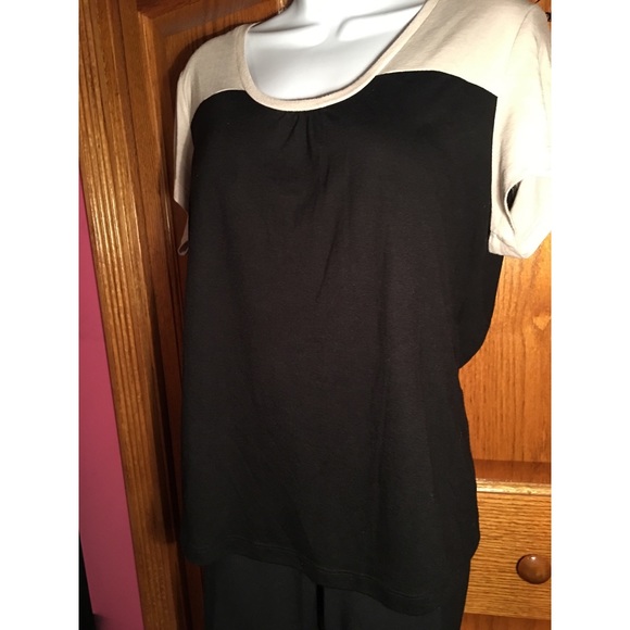 GEORGE two-tone abstract blouse - Picture 2 of 5