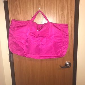 Pink large lulu lemon tote bag