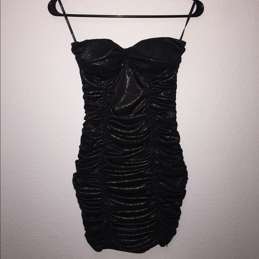 Brown/gold bandage night dress