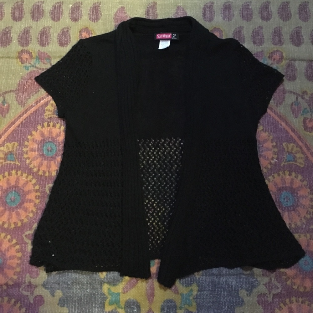 Black cardigan