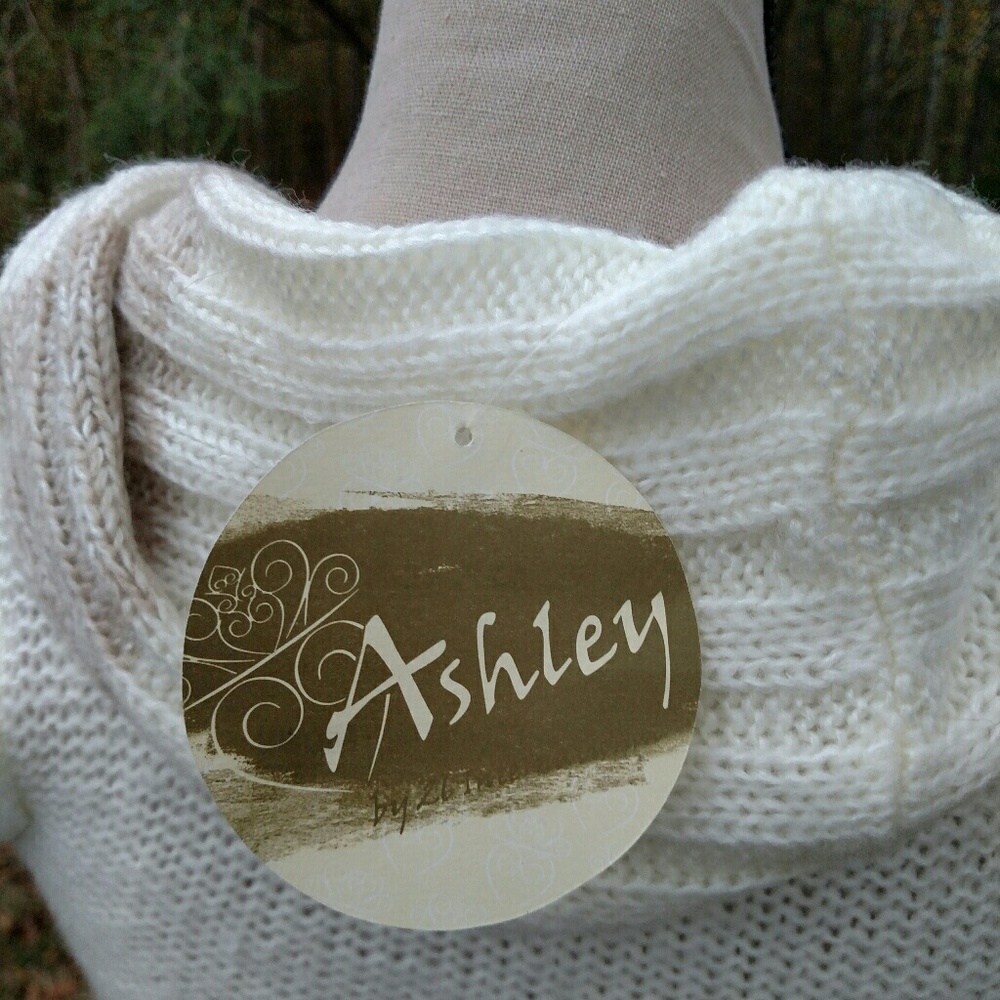 🆕 Ashley Sweater XS Dress Cream/Brown Accent - Picture 6 of 7