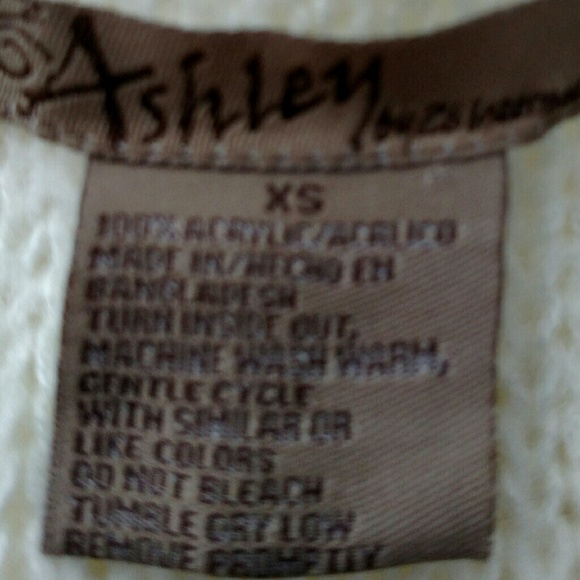 🆕 Ashley Sweater XS Dress Cream/Brown Accent - Picture 4 of 7