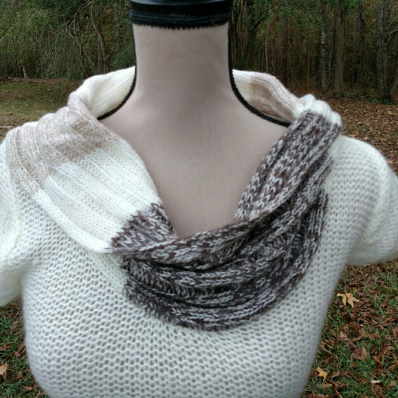 🆕 Ashley Sweater XS Dress Cream/Brown Accent - Picture 3 of 7