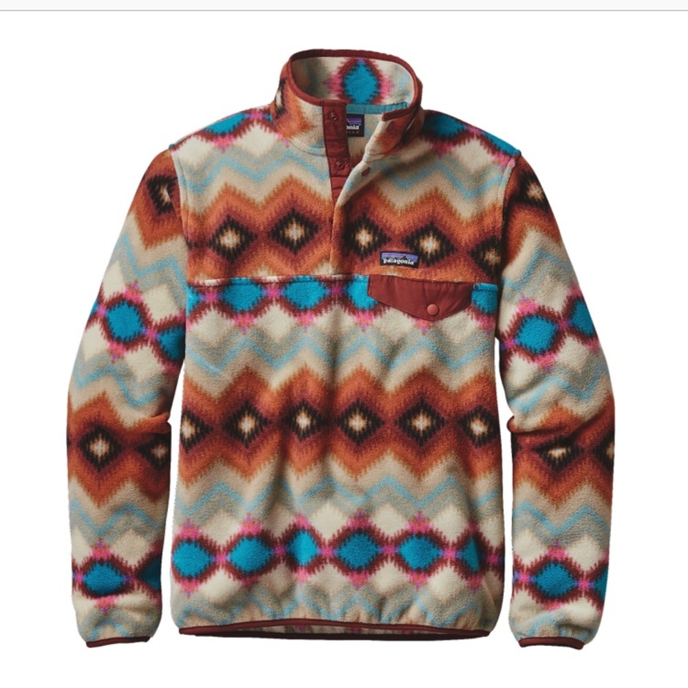 ISO Patagonia Synchilla Timber Twist Cinder Red