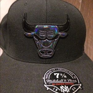 Chicago Bulls fitted hat Black 7 3/8