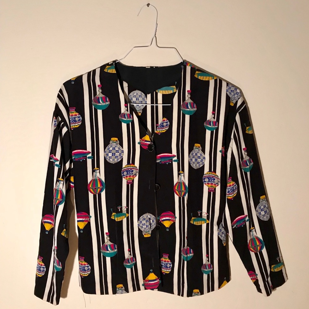 Women’s Retro Striped Patterned Button Down