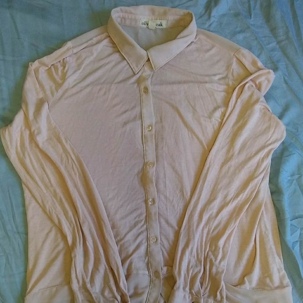 "Olive & Oak" Size L Button Up Blouse