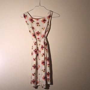 Light Cream Floral Dress