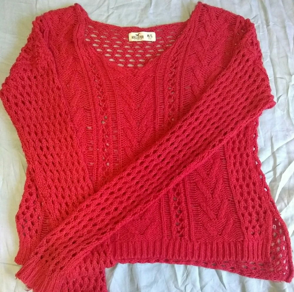 "Hollister" Size M/L Holy Sweater