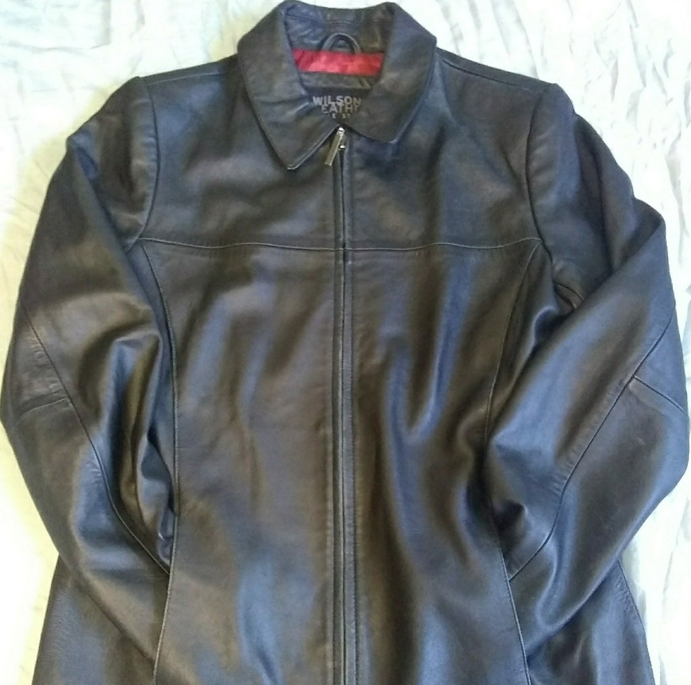 "Wilsons Leather Pelle Studio" Size S Womens Zipup