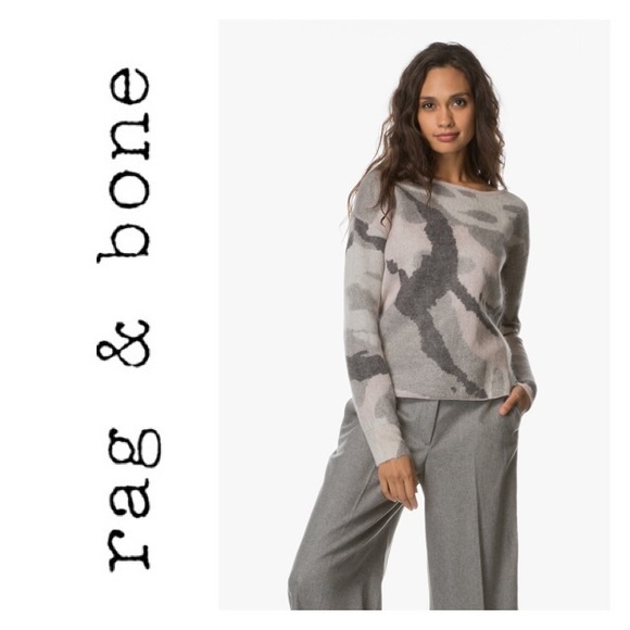 rag and bone camo sweater