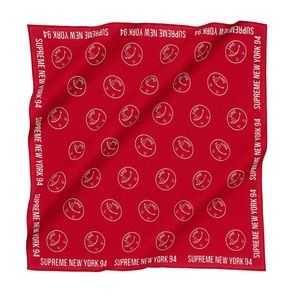 RED SUPREME SHIT BANDANA