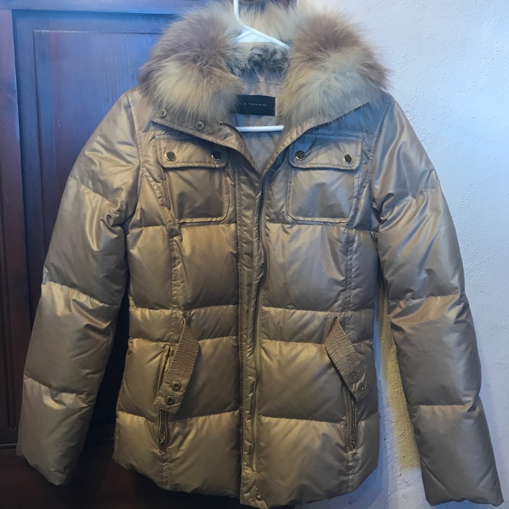 Elie Tahari Fur Puffer