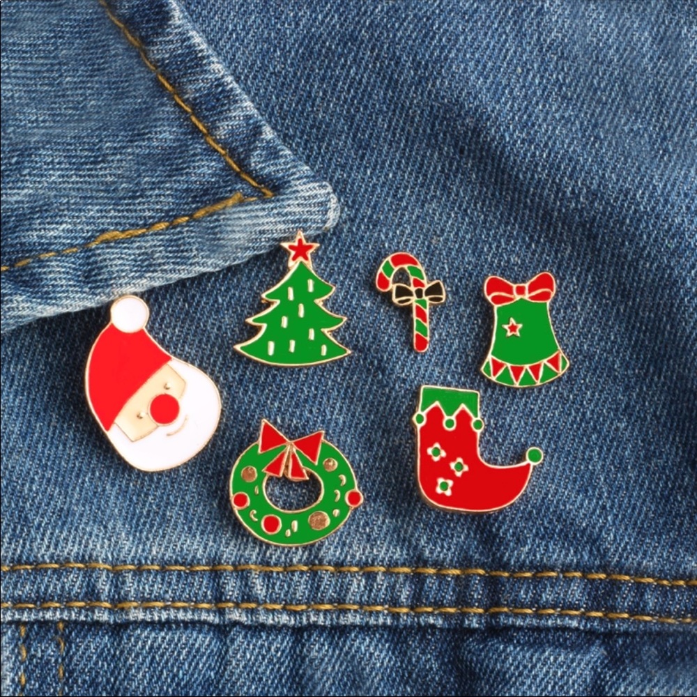 🎄Christmas Pin Set 6Pc 🎄 - Picture 1 of 5