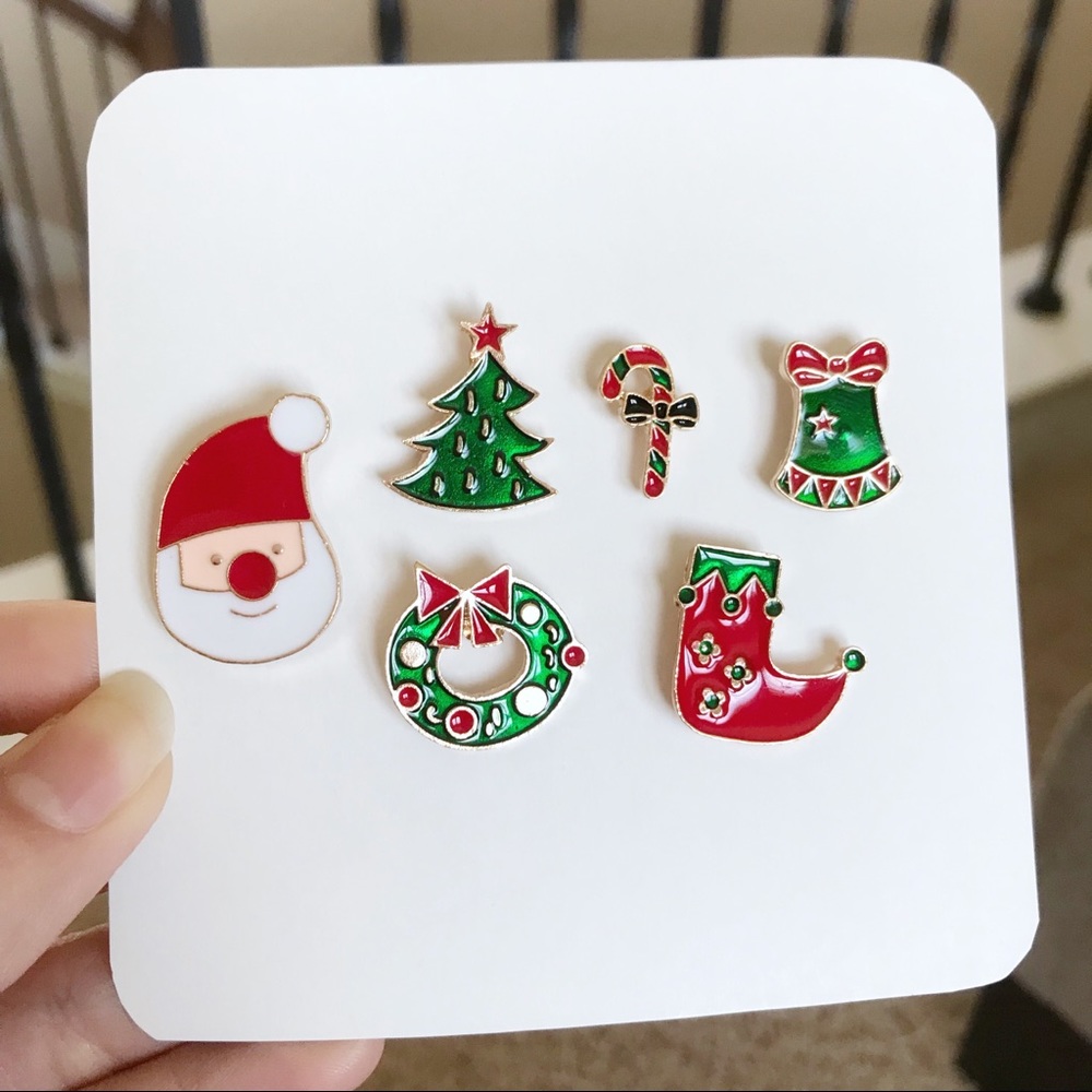 🎄Christmas Pin Set 6Pc 🎄 - Picture 2 of 5