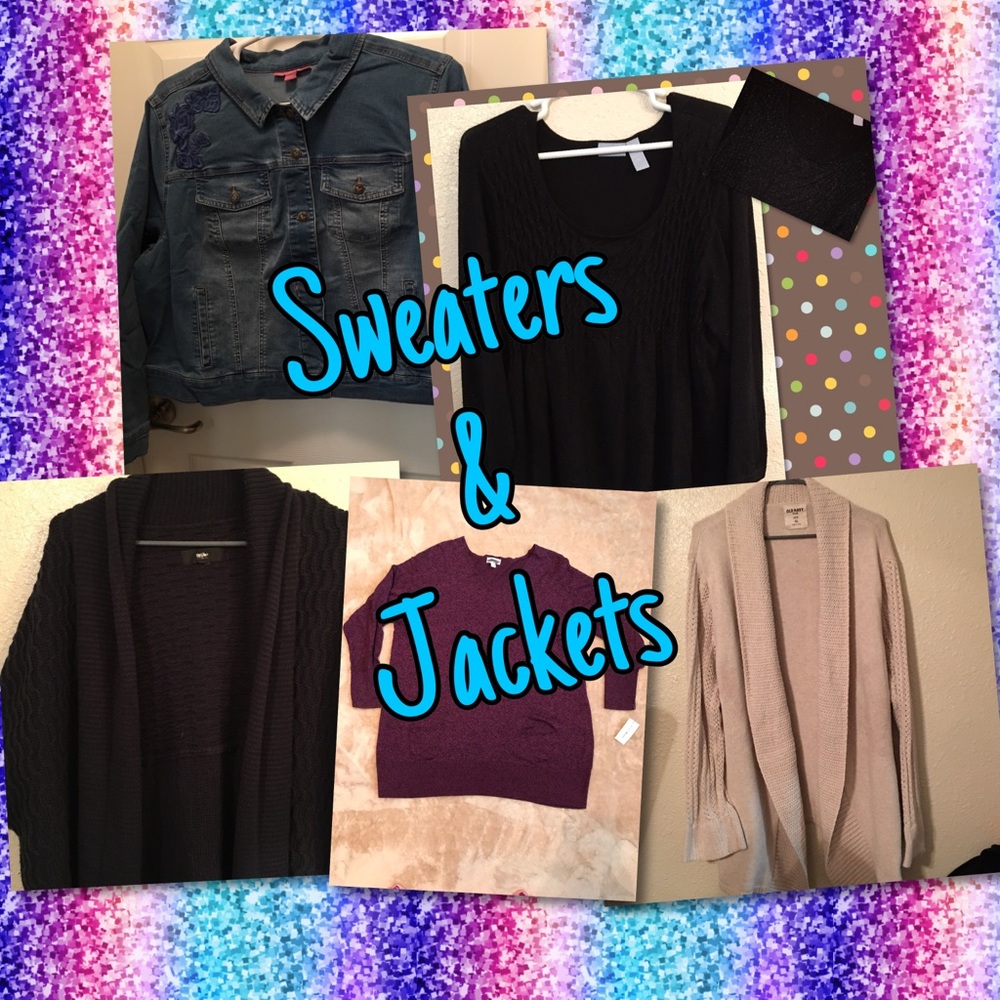 Ladies Plus Size Sweaters & Jackets!