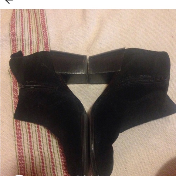 Black suede booties! - Picture 2 of 4