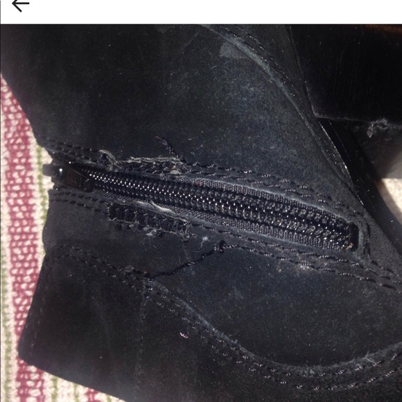 Black suede booties! - Picture 3 of 4