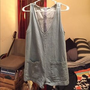 Denim romper