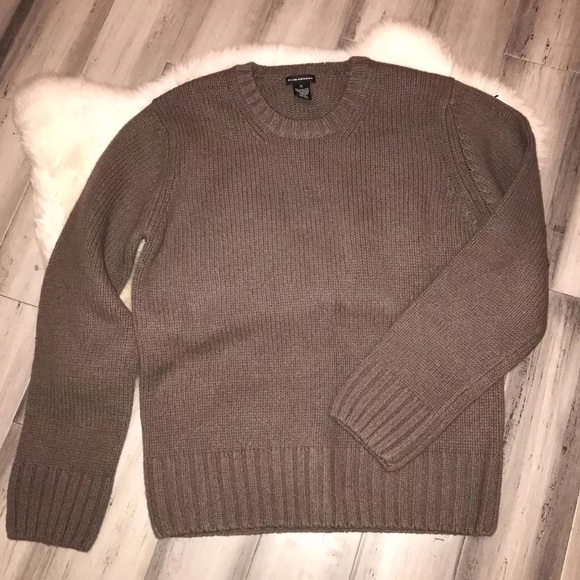 Club Monaco Sweaters - Club Monaco Brown Lambswool Sweater XL
