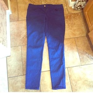 Royal blue jeggings American Eagle