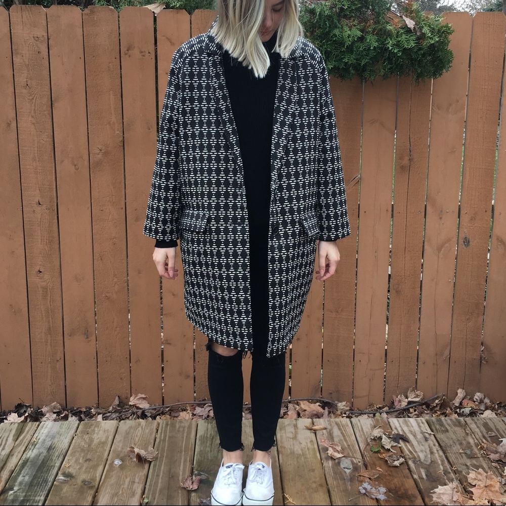 Amazing Black and White Coat