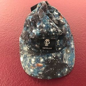 Skulls galaxy five panel hat