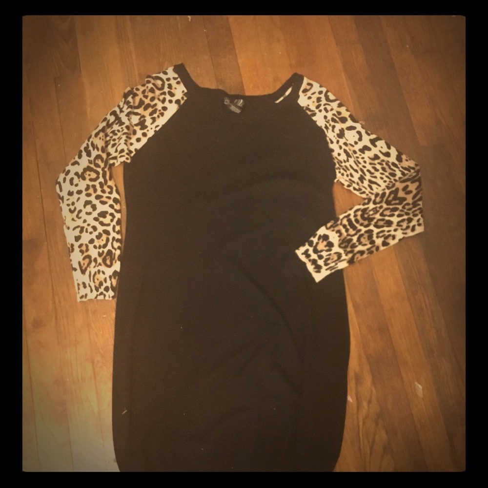 Cheetah Sweater dress