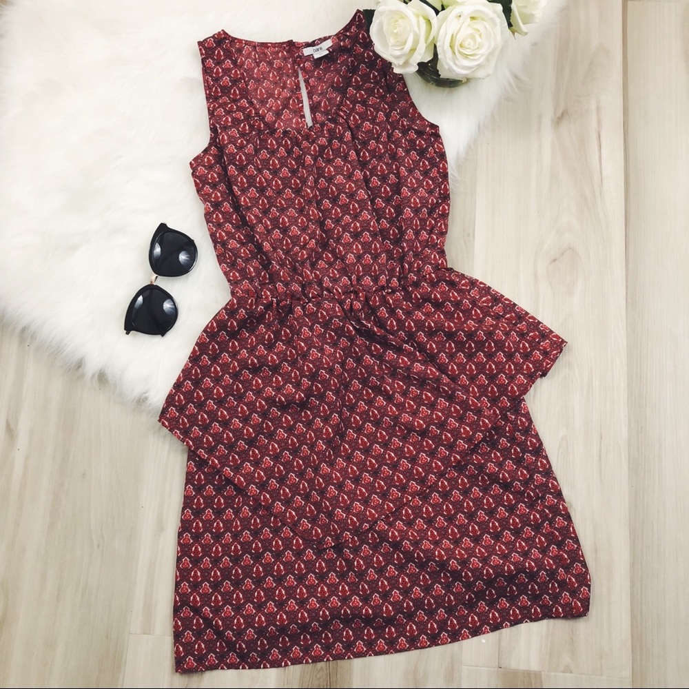 🌻Bar III Geometric Peplum Dress XS🌻