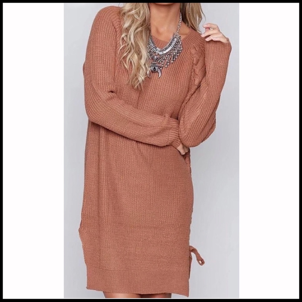 Braid Embellished Sweater Tunic - Picture 2 of 3