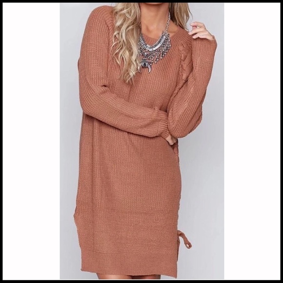 Braid Embellished Sweater Tunic - Picture 2 of 3