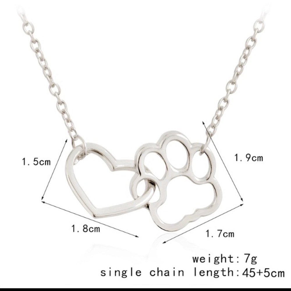 🎁 Paw-Print Necklace - Picture 4 of 5