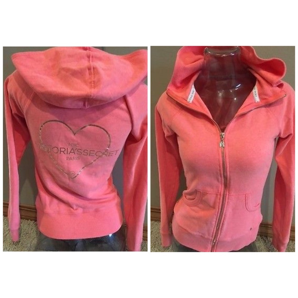 Victoria's Secret Peach Angel Supermodel Hoodie!