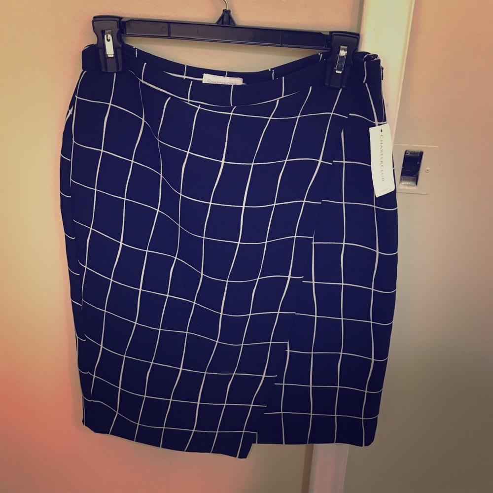 NWT Charter Club Navy Skirt
