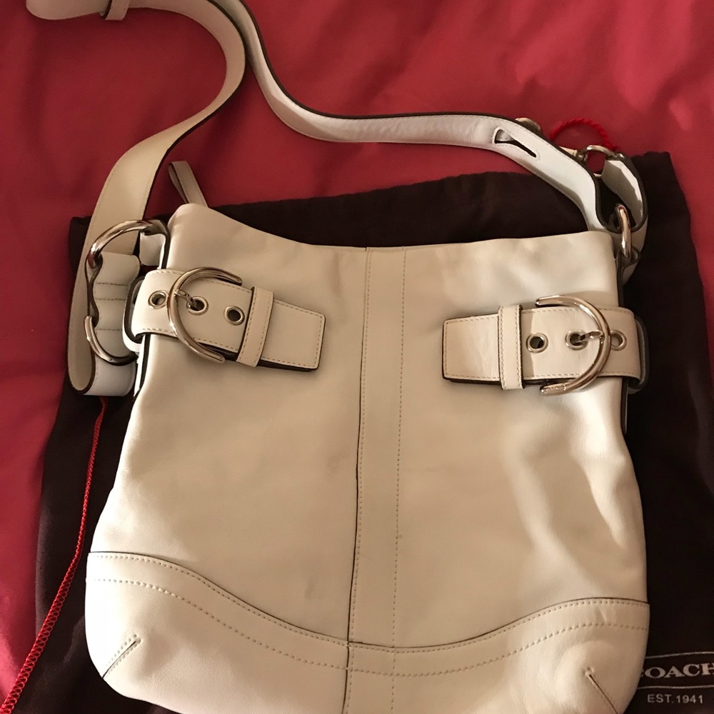 Coach bag, white