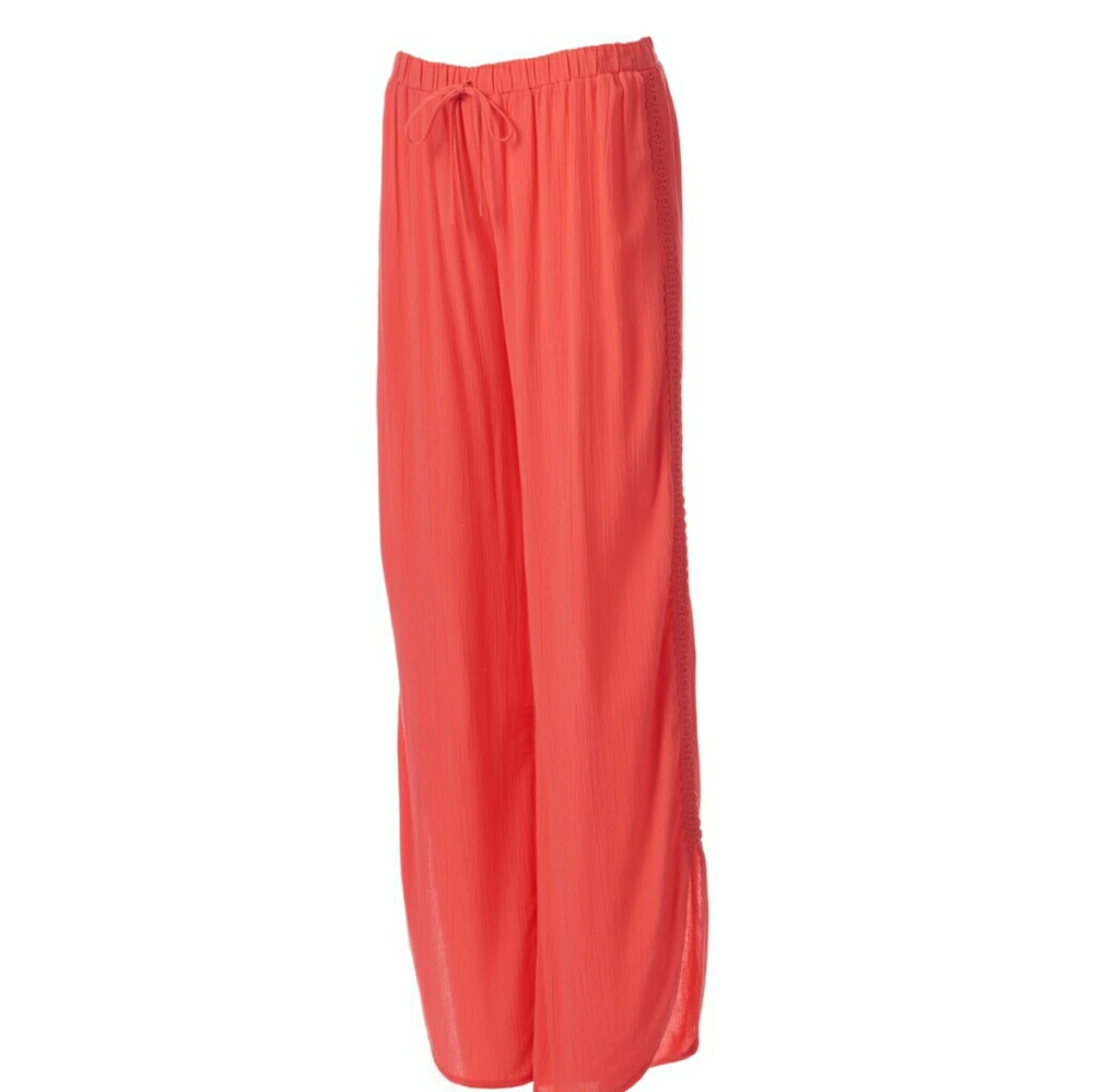 Crochet Trim Gauze pants