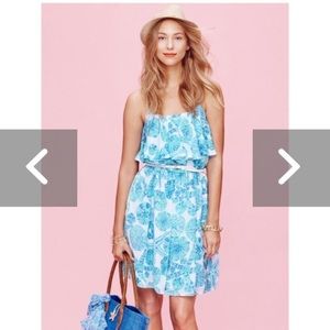 Lilly Pulitzer Blue and White San-dollar Dress