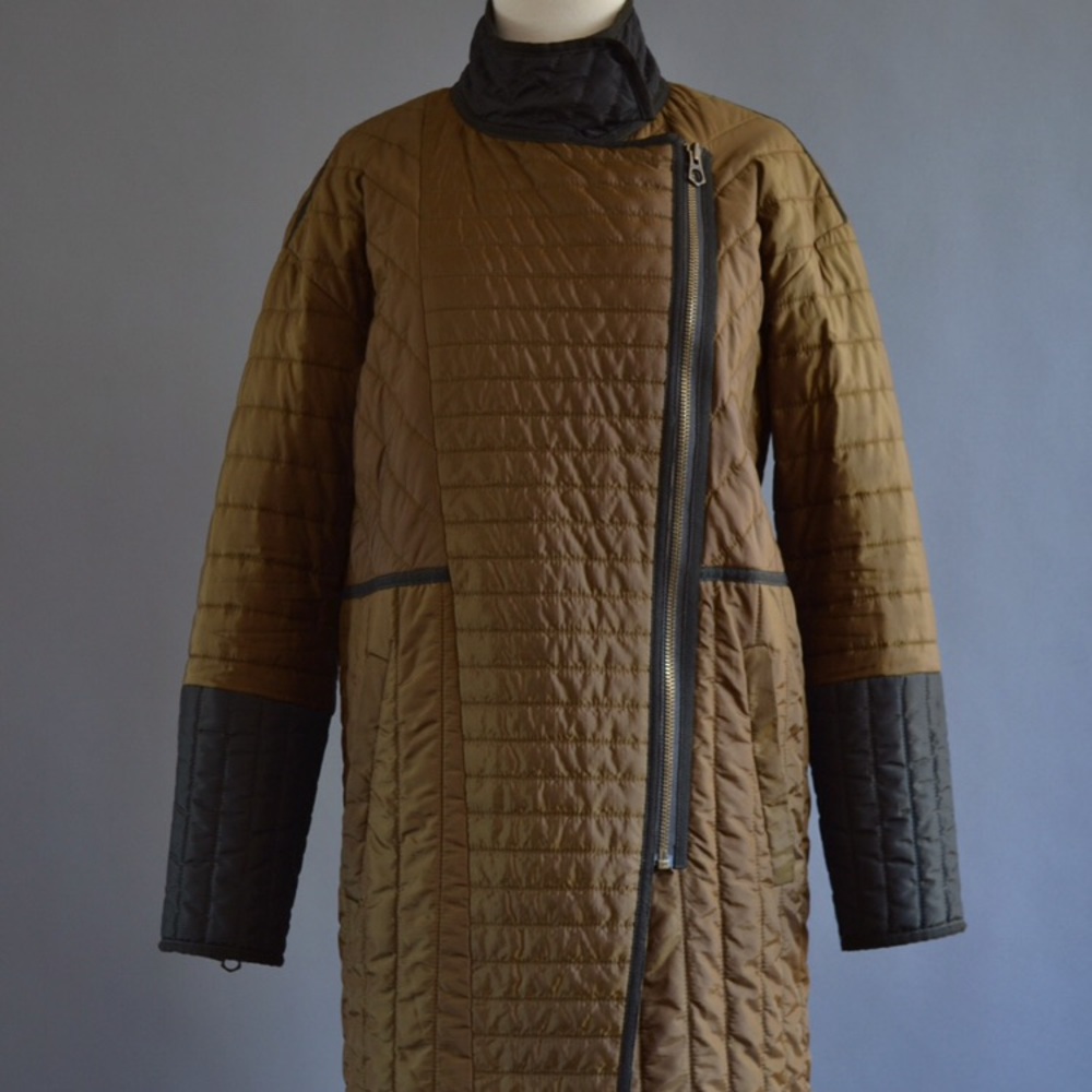 Madewell Quilted Zip Up Coat