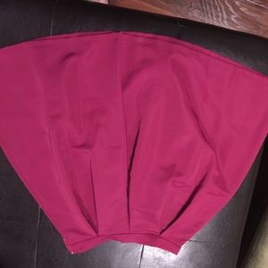 Pink pleated skirt