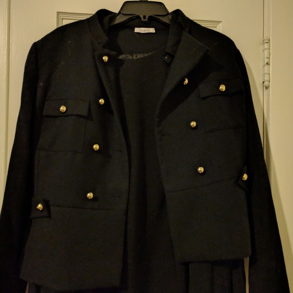 Black military style jacket