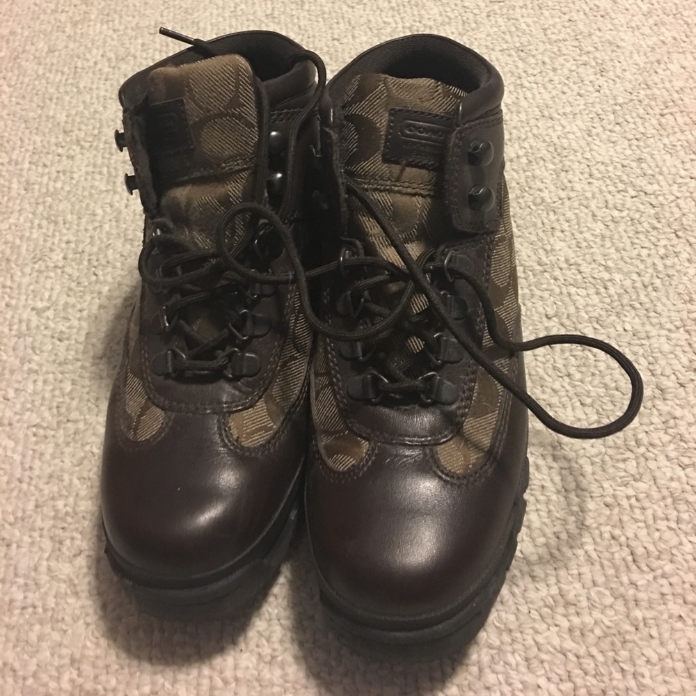 COACH HIKING BOOTS RARE!! Worn twice