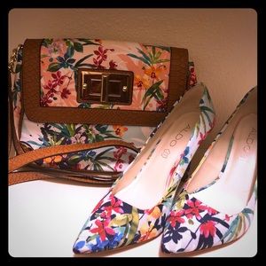 Aldo Heels with matching purse