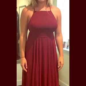 Lulus Maxi dress in wine