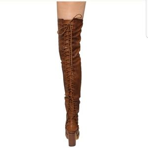 Congac thigh high corset boots very sexy