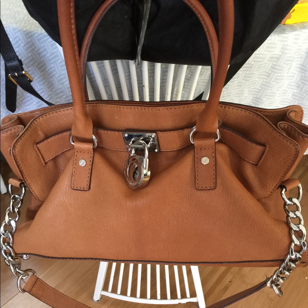 *sold* Michael Kors brown leather bag