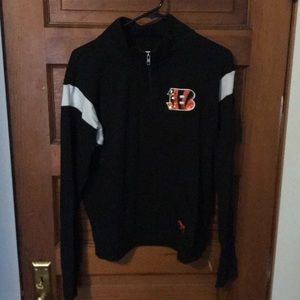 PINK Bengals quarter zip pullover