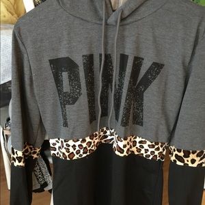 Pink hoodie Victoria secret