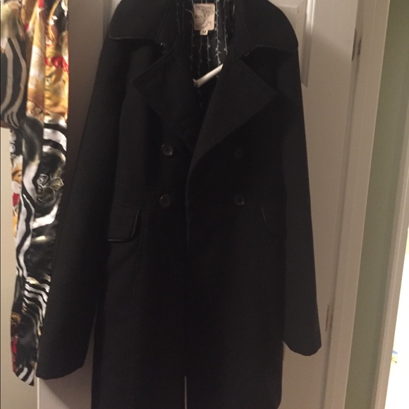 Tulle knee length pea coat - Picture 1 of 3
