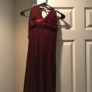 Burgundy dress