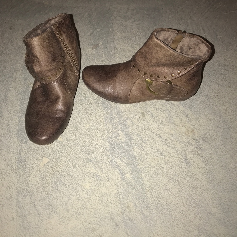 Brown booties